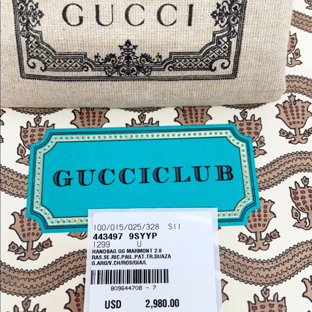 Gucci Limited Edition GG Marmont Sequins Pastel Crossbody Bag - Picture 3 of 12